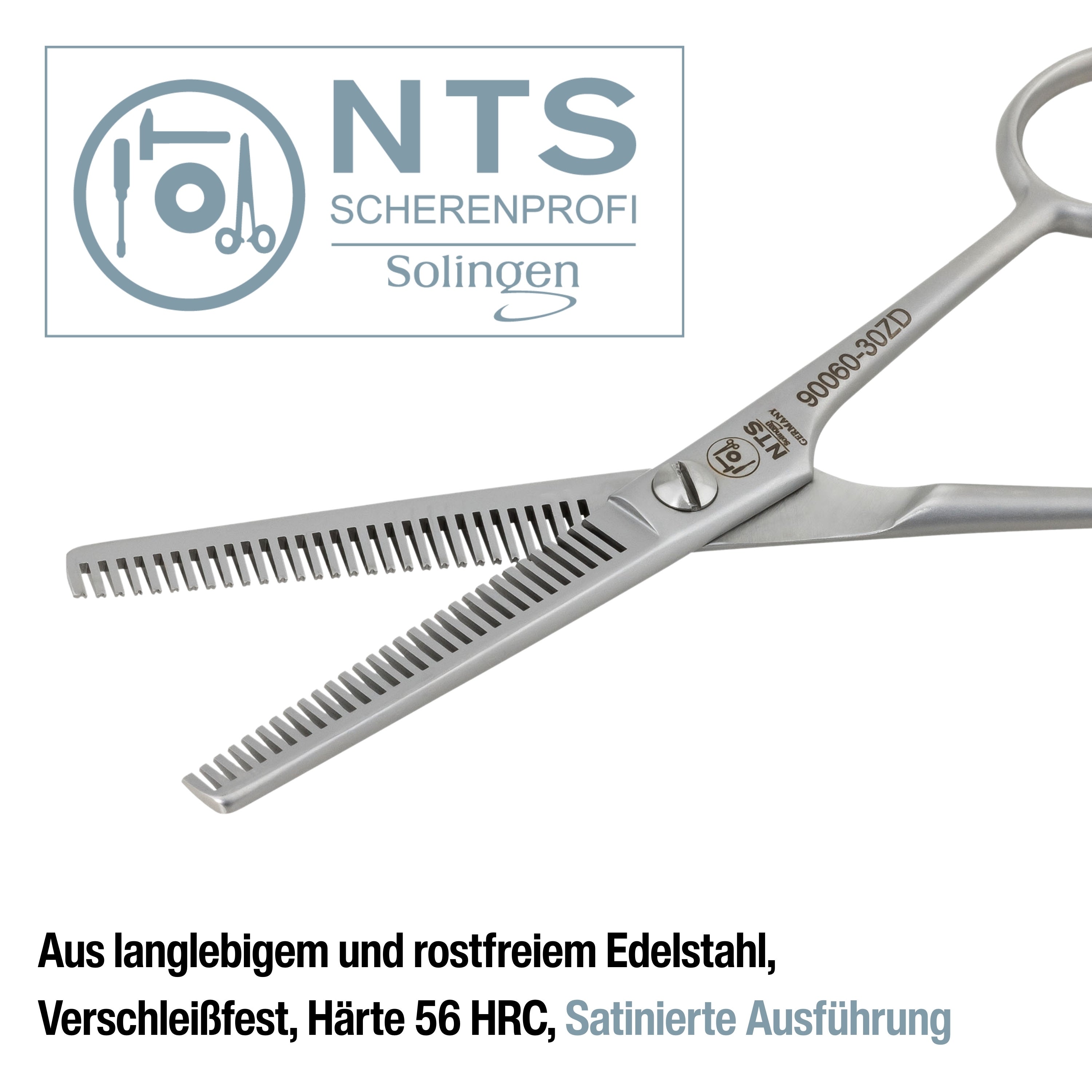 NTS Hunde-Effilierschere dog-Pet-Line satiniert 6" 30ZD