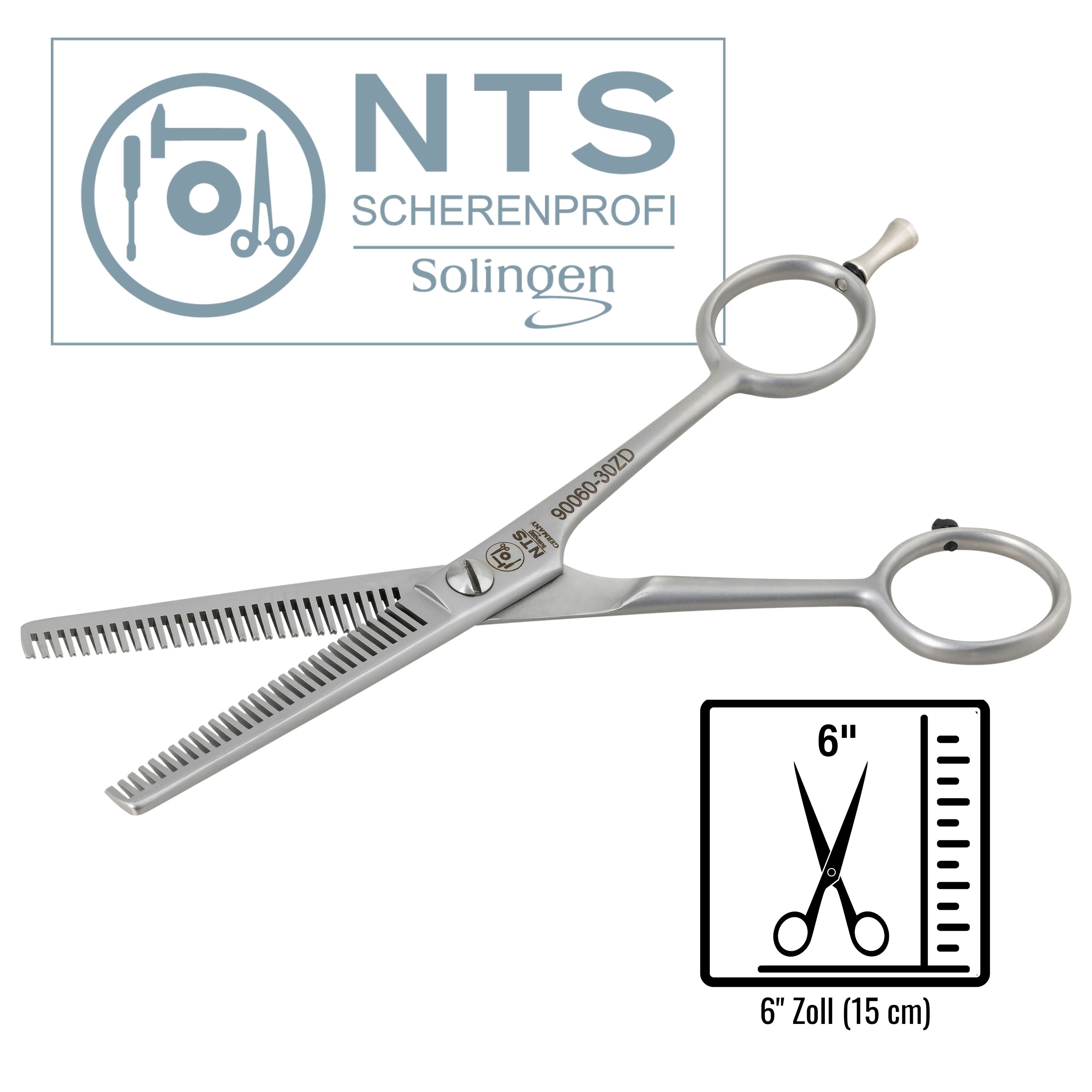 NTS Hunde-Effilierschere dog-Pet-Line satiniert 6" 30ZD