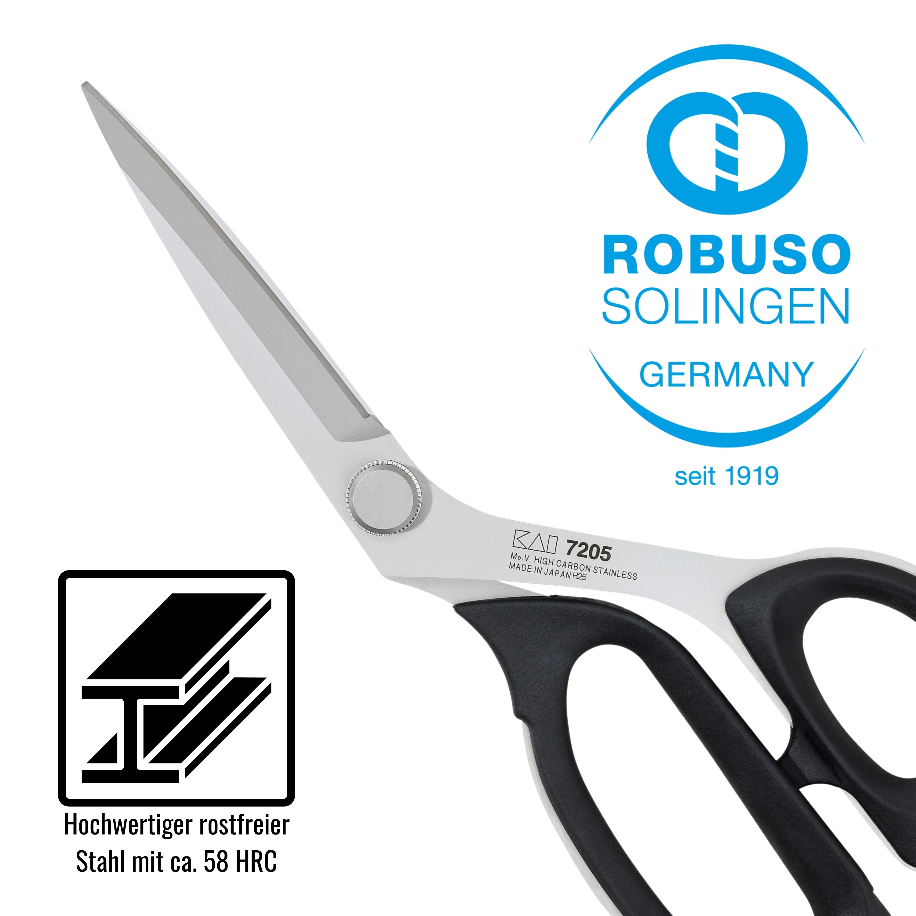 KAI 7205 Stainless Steel Shears, 8" KAI 7205 Stainless Steel Shears, 8"