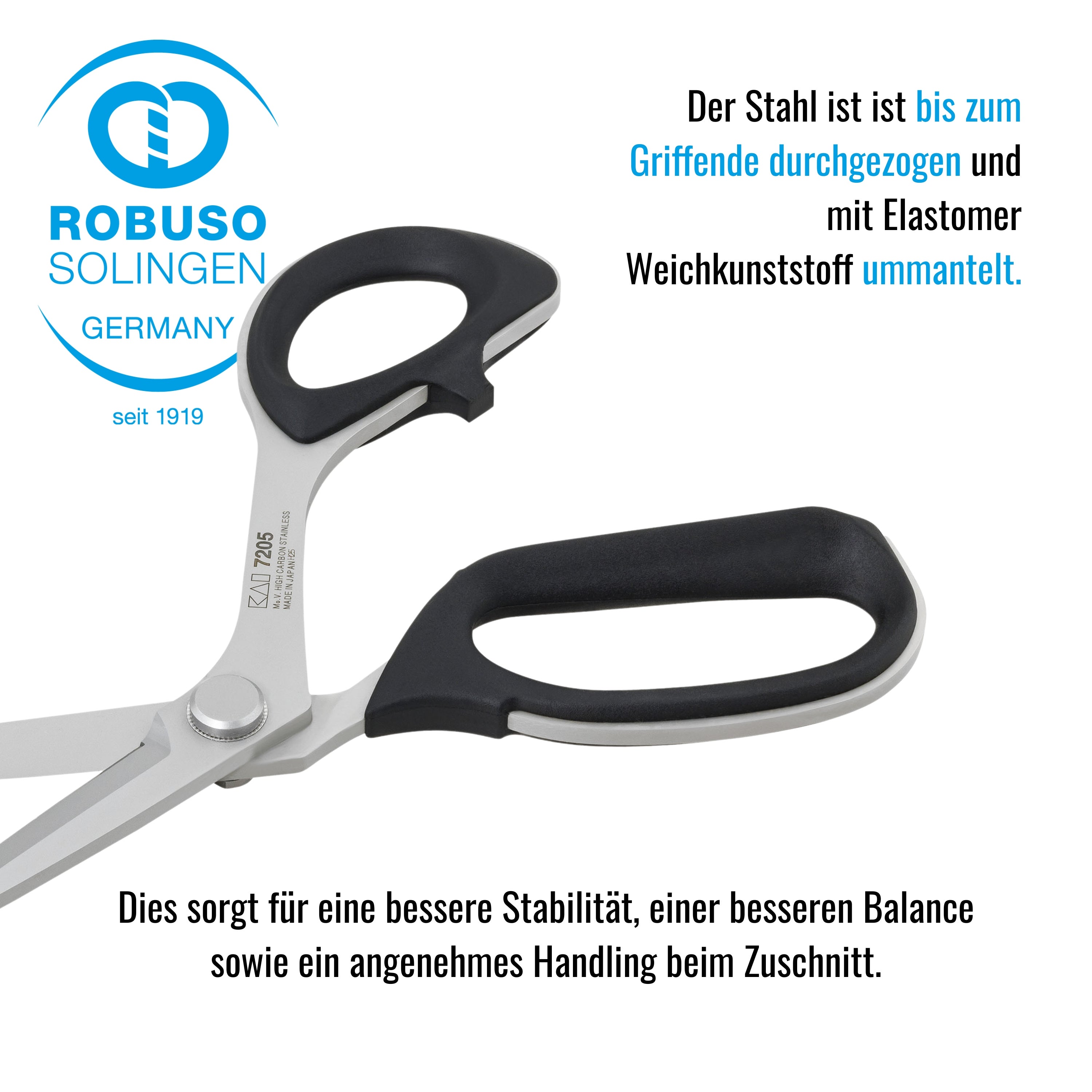 KAI 7205 Stainless Steel Shears, 8"
