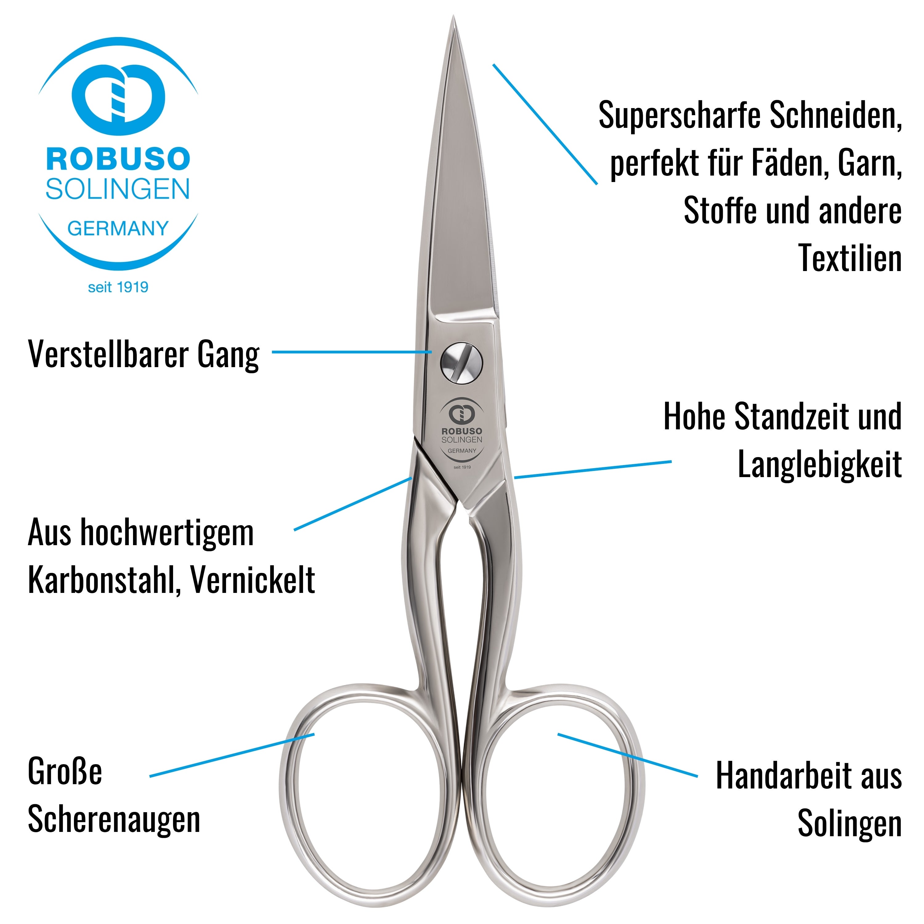 ROBUSO Weaver's Shears 5"