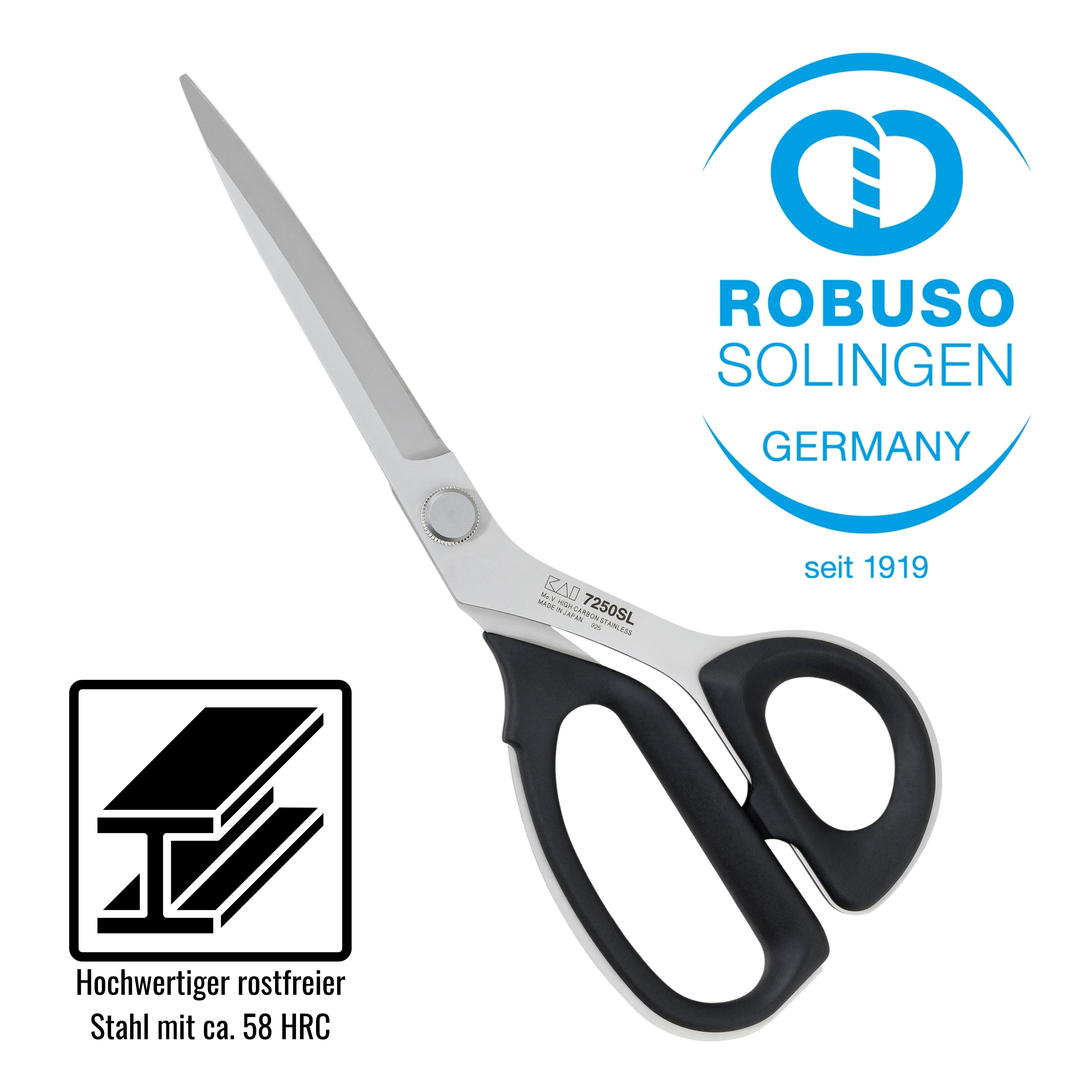 KAI Tesoura de alfaiate, modelo esbelto 9,5"