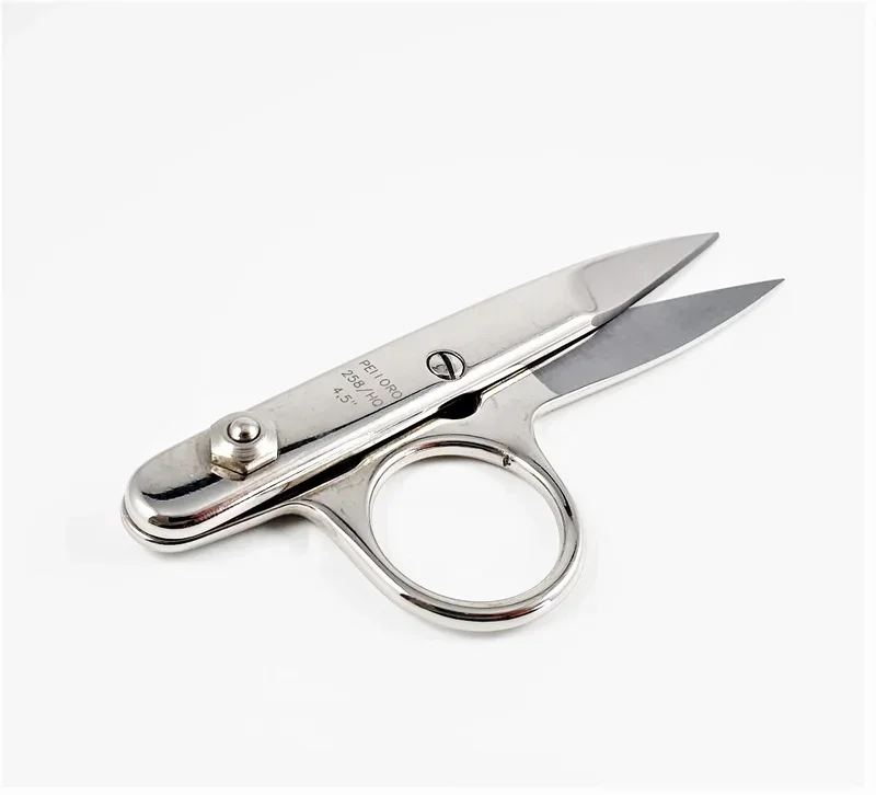 PELLORO Ciseaux de tisserand à anneau unique, nickelés 4,5"