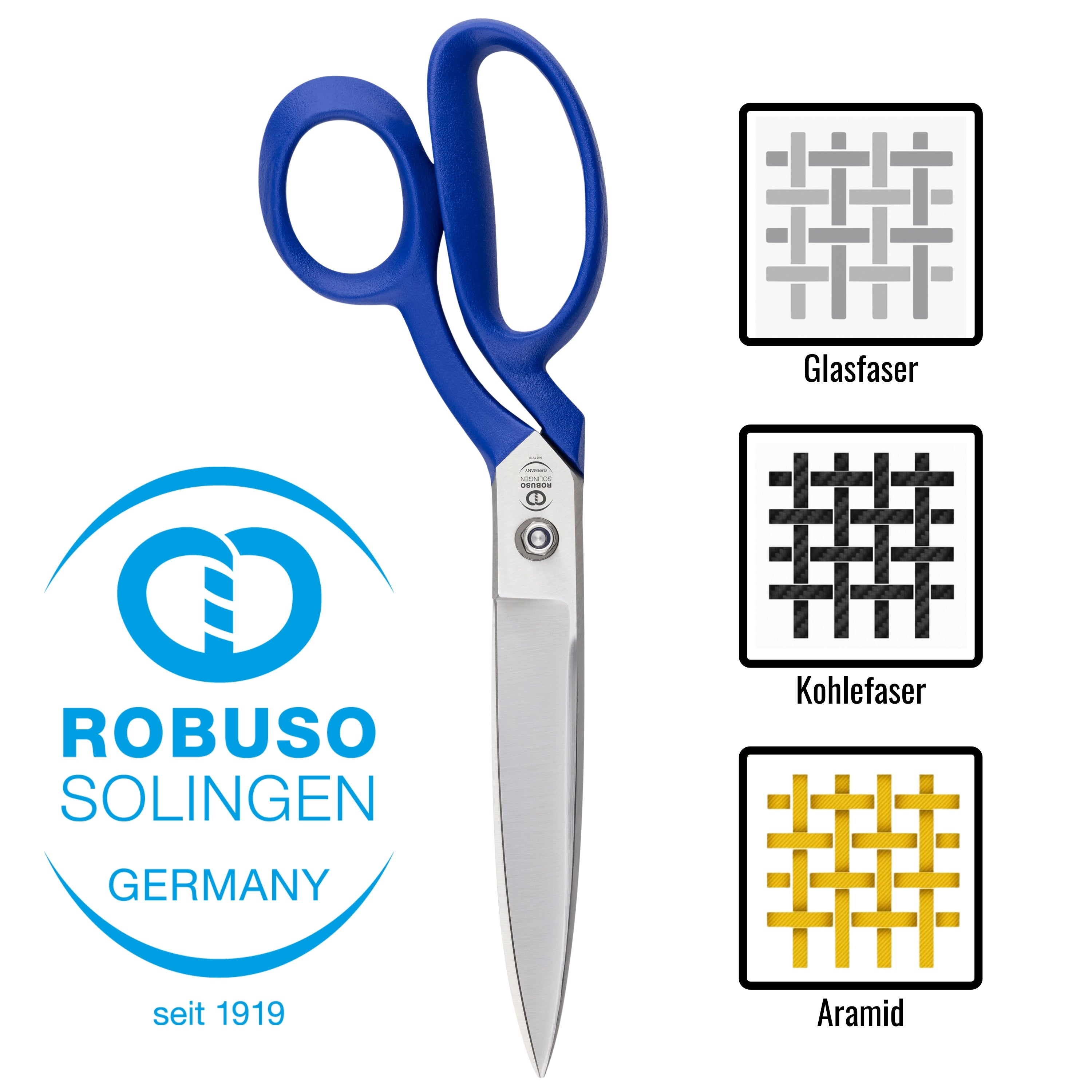 ROBUSO Tesoura para Aramida 9,5" ROBUSO Tesoura para Aramida 9,5"