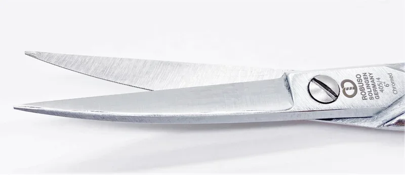 ROBUSO Mold Making Scissors, Curved + Offset 6"