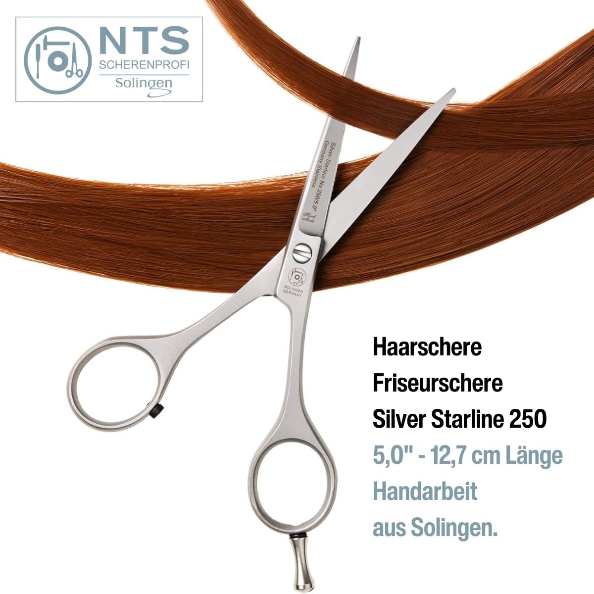 Nożyczki fryzjerskie NTS Silver Star Line 250-5.0 – Rozmiar 5,0 cala – 12,7 cm Nożyczki fryzjerskie NTS Silver Star Line 250-5.0 – Rozmiar 5,0 cala – 12,7 cm