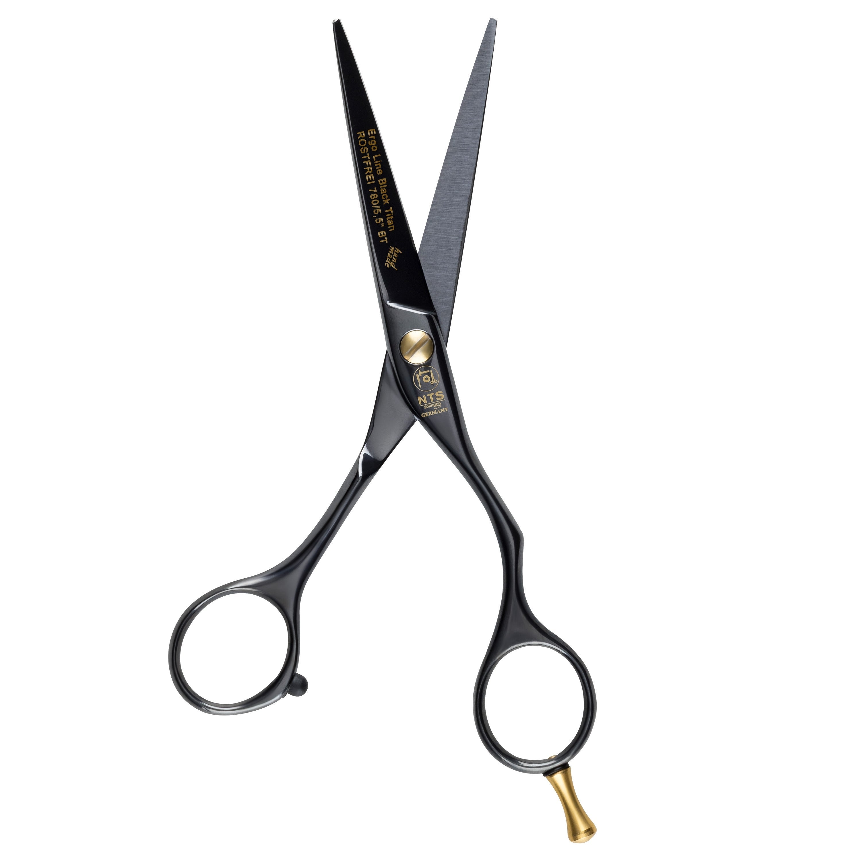 NTS Tijera de peluquería Ergo Line Black Titan, tamaño 5.5" NTS Tijera de peluquería Ergo Line Black Titan, tamaño 5.5"
