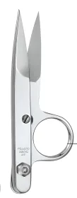 PELLORO Ciseaux de tisserand à anneau unique, nickelés 4,5"